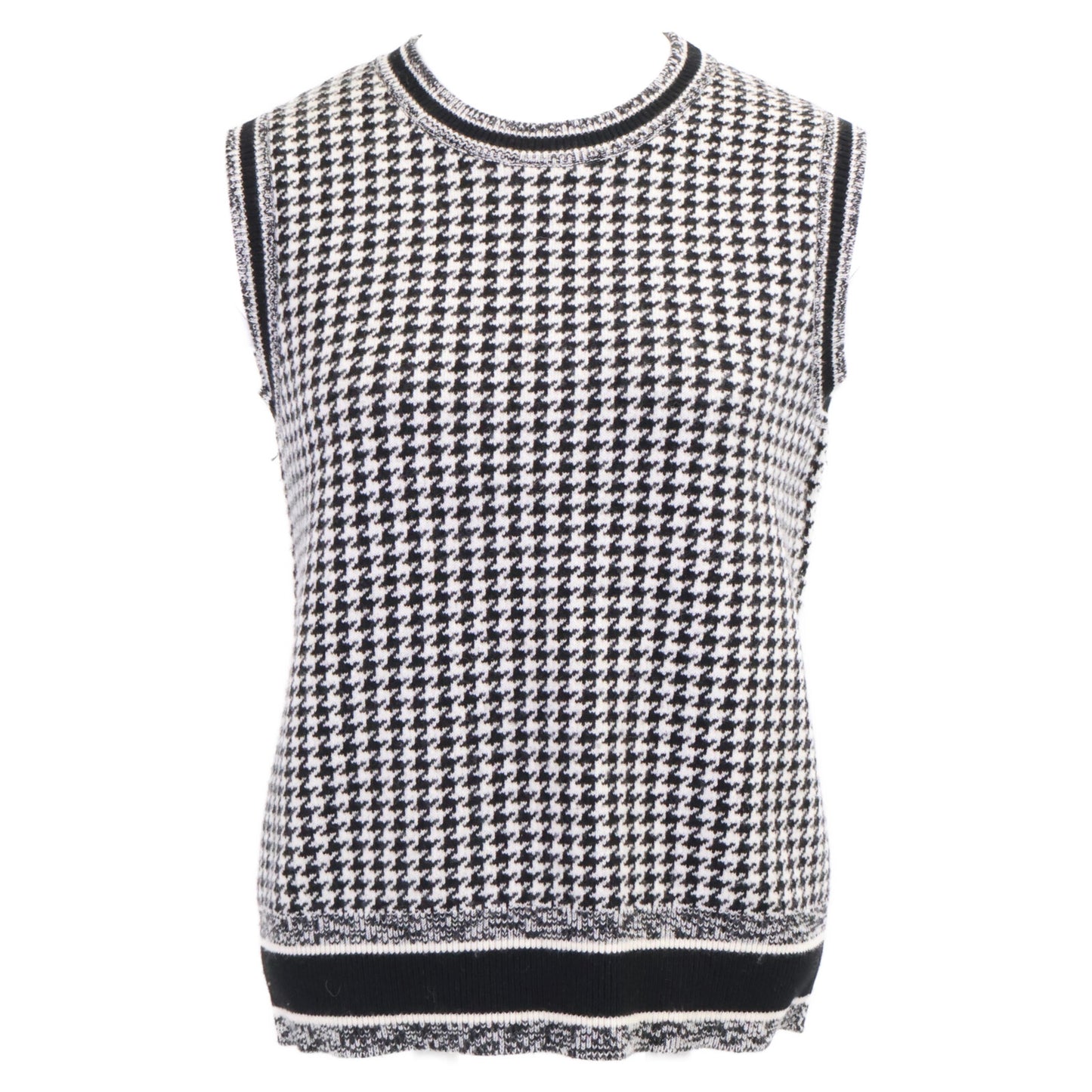 Christian Dior クリスチャンディオール 【国内正規】054G33AM035/054T33AM035 ハウンドトゥース カシミヤ混 ニットアンサンブル/ トップス 40