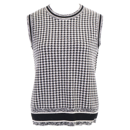 Christian Dior クリスチャンディオール 【国内正規】054G33AM035/054T33AM035 ハウンドトゥース カシミヤ混 ニットアンサンブル/ トップス 40