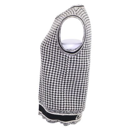 Christian Dior クリスチャンディオール 【国内正規】054G33AM035/054T33AM035 ハウンドトゥース カシミヤ混 ニットアンサンブル/ トップス 40