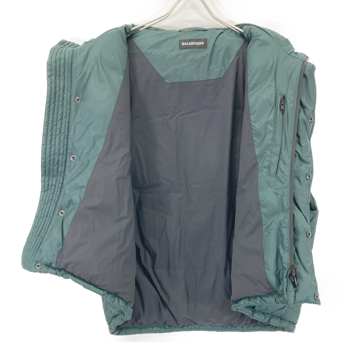 BALENCIAGA バレンシアガ ｸﾞﾘｰﾝ 642225 ﾊﾞｯﾃｨﾝｸﾞ ﾍﾞｽﾄ ベスト 44