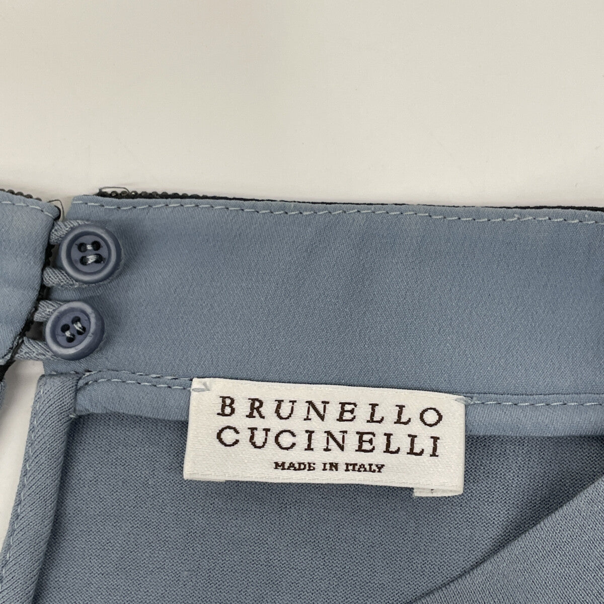 BRUNELLO CUCINELLI ブルネロクチネリ ﾗｲﾄﾌﾞﾙｰ ｸﾛｯﾌﾟﾄﾞ ｶｯﾄｿｰ トップス M