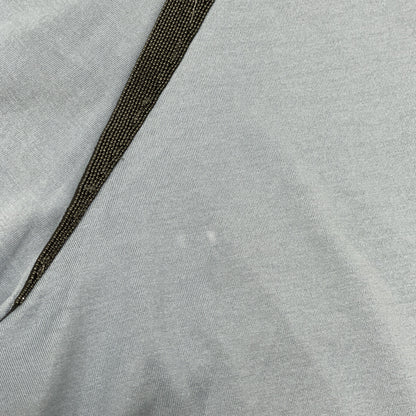 BRUNELLO CUCINELLI ブルネロクチネリ ﾗｲﾄﾌﾞﾙｰ ｸﾛｯﾌﾟﾄﾞ ｶｯﾄｿｰ トップス M