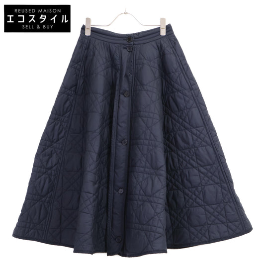Christian Dior クリスチャンディオール 【美品/国内正規】157J67A2827 マイクロカナージュ キルティング ロング スカート I:40