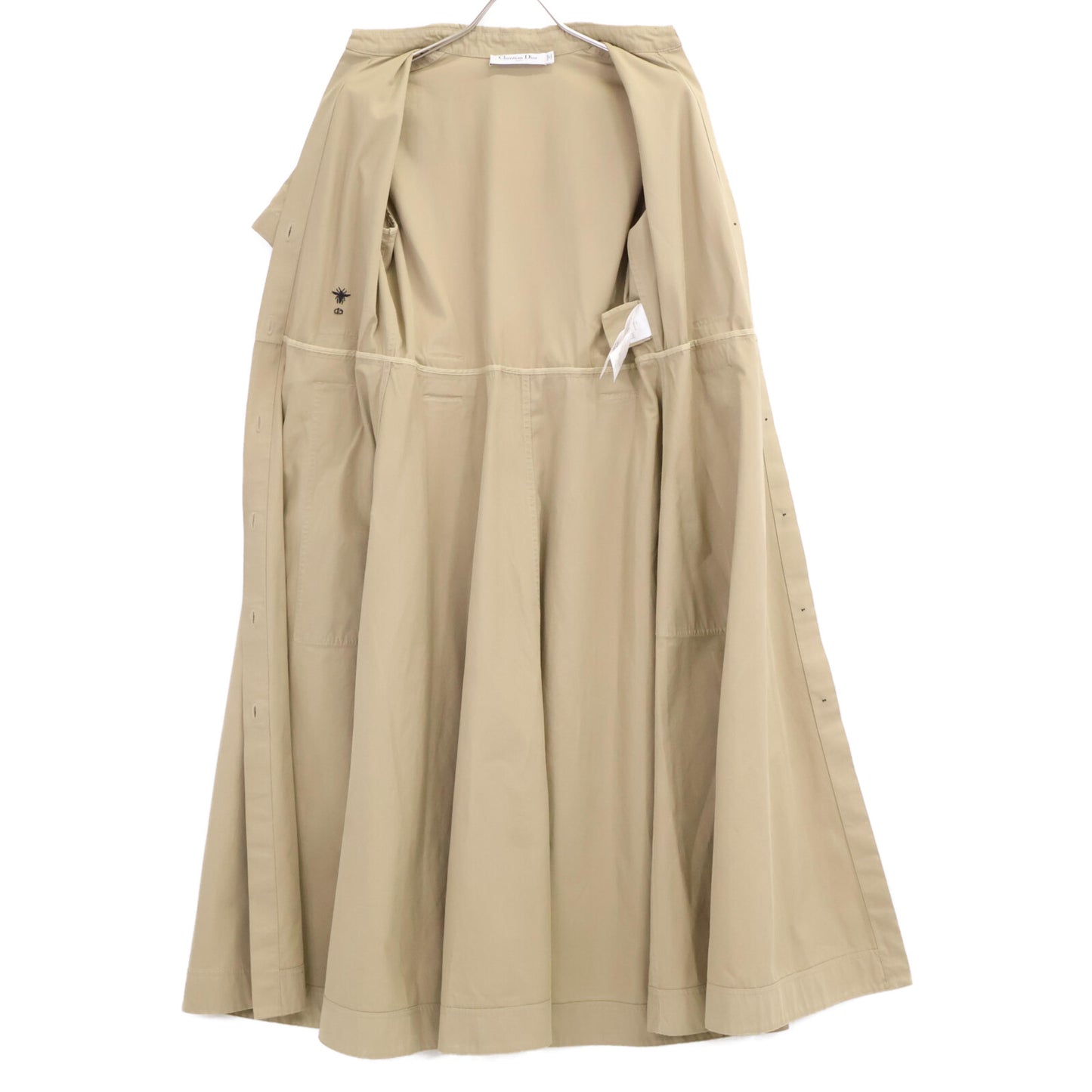 Christian Dior クリスチャンディオール 【国内正規】257R46A3419 コットン ベルト付 ミディ シャツドレス/ ワンピース 40