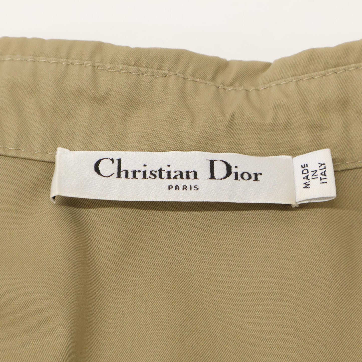 Christian Dior クリスチャンディオール 【国内正規】257R46A3419 コットン ベルト付 ミディ シャツドレス/ ワンピース 40