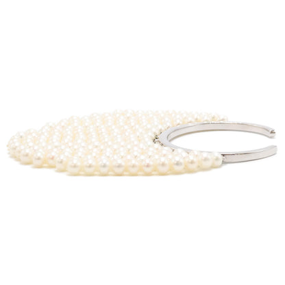 Bijou de M ビジュードエム 【美品】925 Pearl curtain Bangle パールカーテン バングル