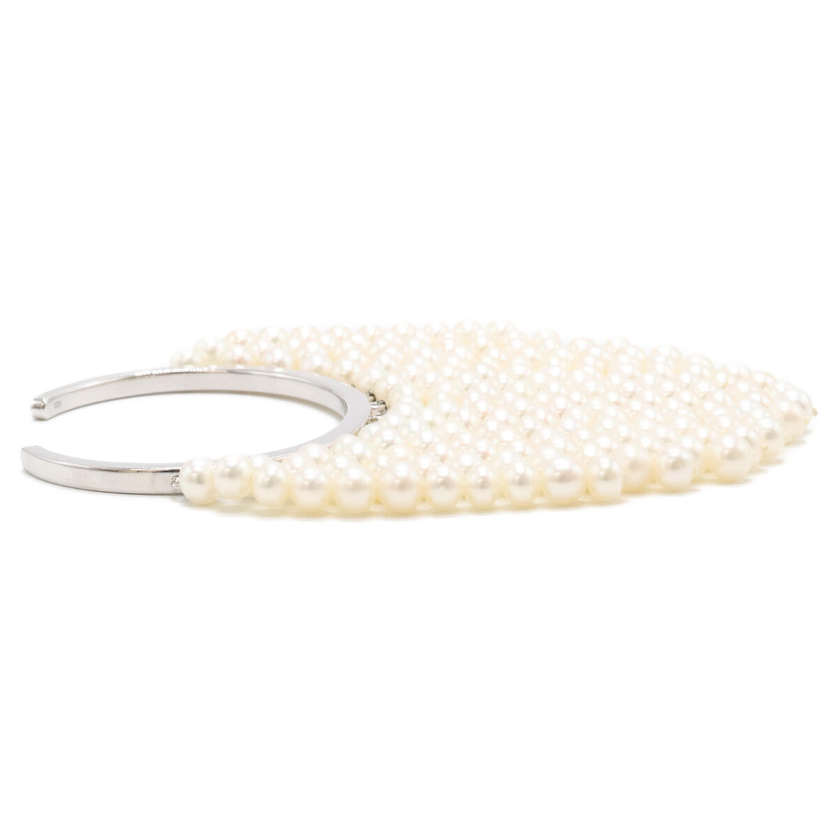Bijou de M ビジュードエム 【美品】925 Pearl curtain Bangle パールカーテン バングル