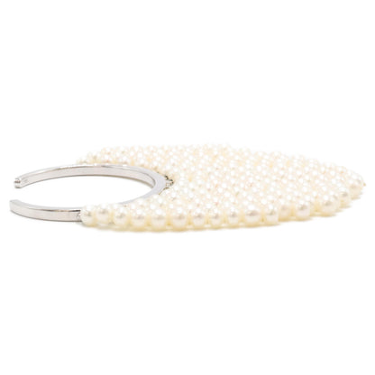Bijou de M ビジュードエム 【美品】925 Pearl curtain Bangle パールカーテン バングル