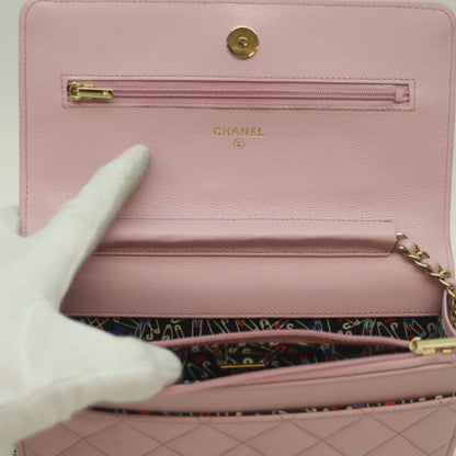 CHANEL シャネル ﾗﾍﾞﾝﾀﾞｰ AP3971 G金具 ｷｬﾋﾞｱｽｷﾝﾁｪｰﾝｳｫﾚｯﾄ ショルダーバッグ