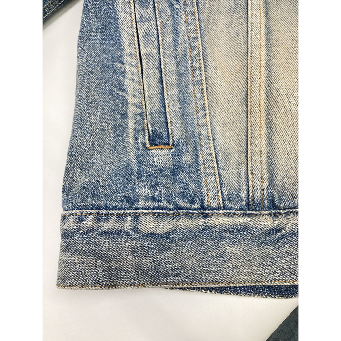 BALENCIAGA バレンシアガ ﾌﾞﾙｰ 583431 ﾃﾞﾆﾑｼﾞｬｹｯﾄ ジャケット 40