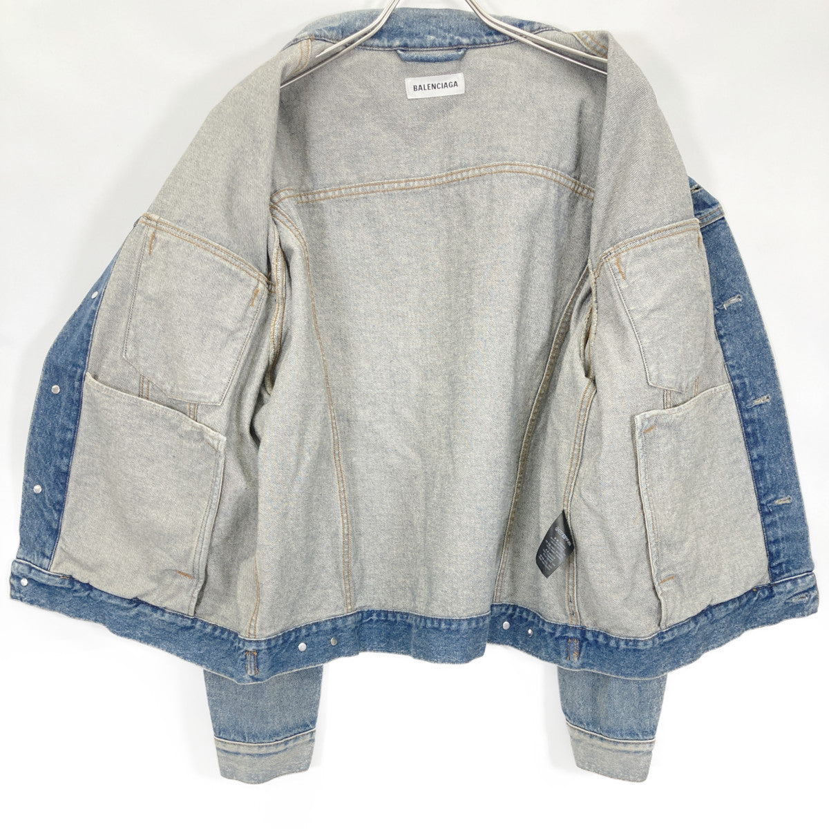 BALENCIAGA バレンシアガ ﾌﾞﾙｰ 583431 ﾃﾞﾆﾑｼﾞｬｹｯﾄ ジャケット 40