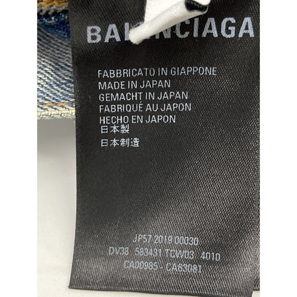 BALENCIAGA バレンシアガ ﾌﾞﾙｰ 583431 ﾃﾞﾆﾑｼﾞｬｹｯﾄ ジャケット 40