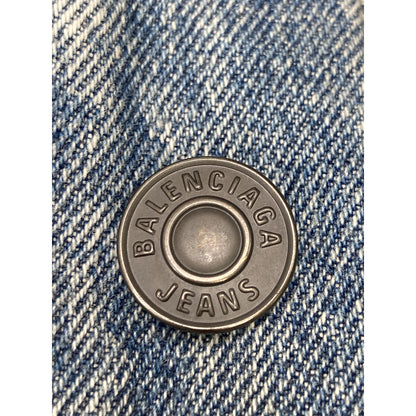 BALENCIAGA バレンシアガ ﾌﾞﾙｰ 583431 ﾃﾞﾆﾑｼﾞｬｹｯﾄ ジャケット 40