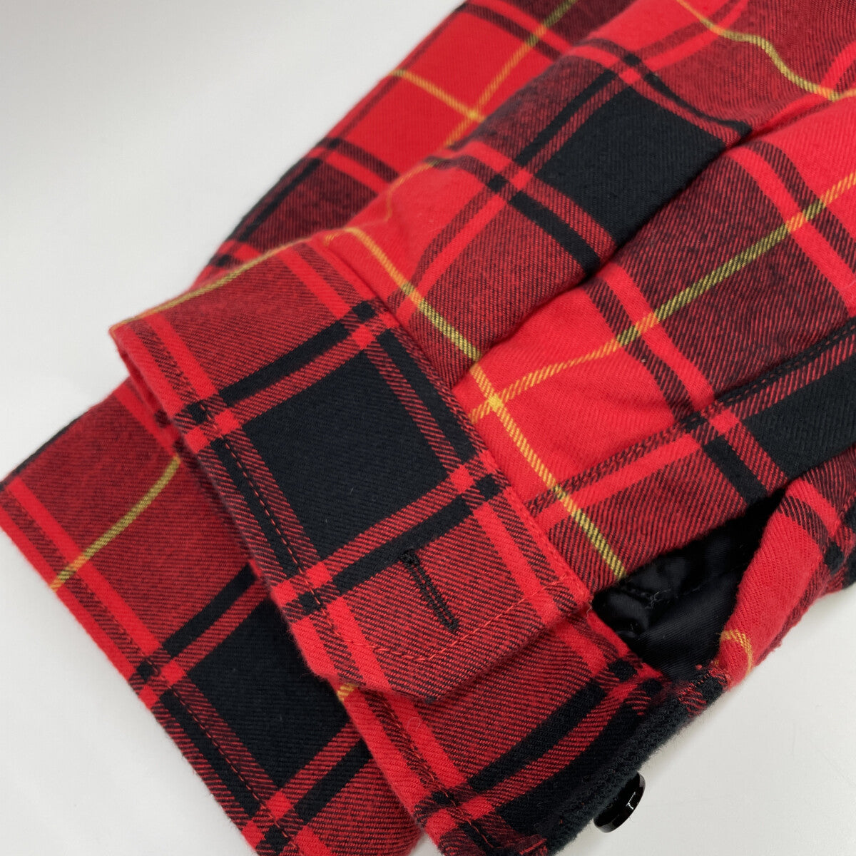 BALENCIAGA バレンシアガ ﾚｯﾄﾞ ﾁｪｯｸ柄 ｷﾙﾃｨﾝｸﾞｼﾞｬｹｯﾄ ジャケット 34