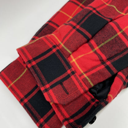 BALENCIAGA バレンシアガ ﾚｯﾄﾞ ﾁｪｯｸ柄 ｷﾙﾃｨﾝｸﾞｼﾞｬｹｯﾄ ジャケット 34