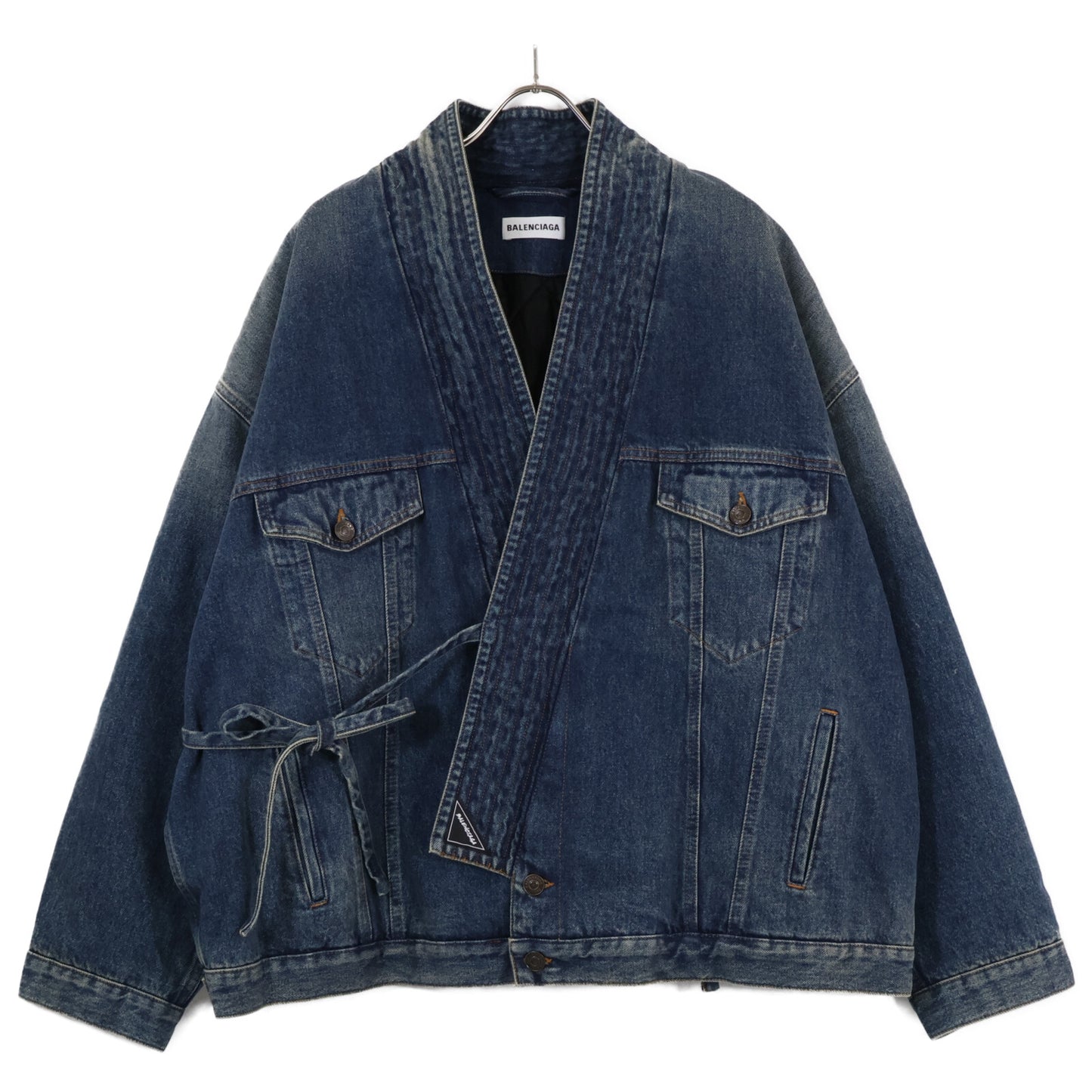 BALENCIAGA バレンシアガ ｲﾝﾃﾞｨｺﾞ 583429 柔道ﾃﾞﾆﾑｼﾞｬｹｯﾄ ジャケット 34