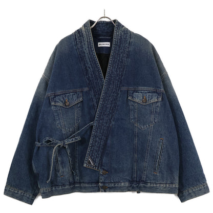 BALENCIAGA バレンシアガ ｲﾝﾃﾞｨｺﾞ 583429 柔道ﾃﾞﾆﾑｼﾞｬｹｯﾄ ジャケット 34