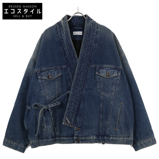 BALENCIAGA バレンシアガ ｲﾝﾃﾞｨｺﾞ 583429 柔道ﾃﾞﾆﾑｼﾞｬｹｯﾄ ジャケット 34