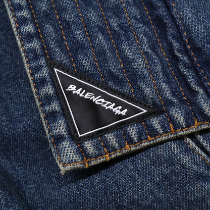 BALENCIAGA バレンシアガ ｲﾝﾃﾞｨｺﾞ 583429 柔道ﾃﾞﾆﾑｼﾞｬｹｯﾄ ジャケット 34