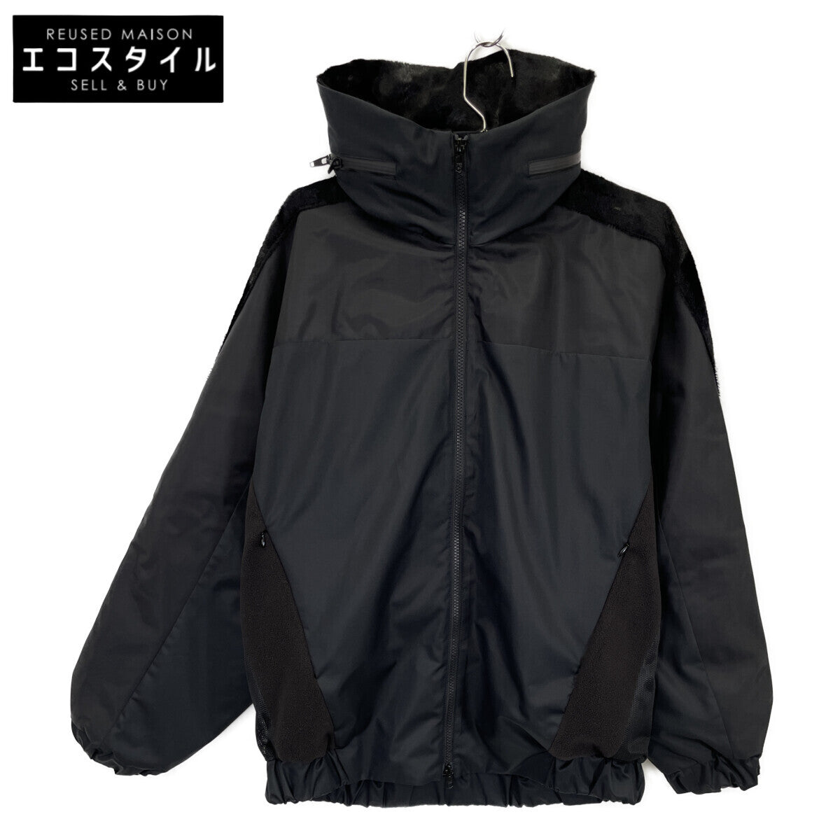 ato アトウ ﾌﾞﾗｯｸ AM24A-B01 ｽﾀﾝﾄﾞｶﾗｰﾌﾞﾙｿﾞﾝ ジャケット 46