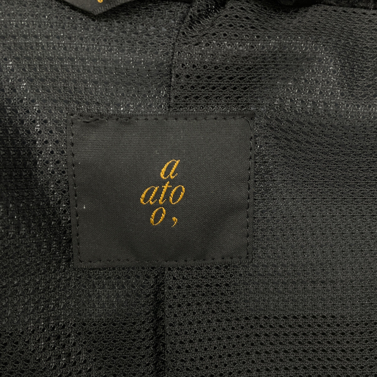 ato アトウ ﾌﾞﾗｯｸ AM24A-B01 ｽﾀﾝﾄﾞｶﾗｰﾌﾞﾙｿﾞﾝ ジャケット 46