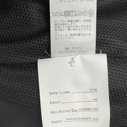 ato アトウ ﾌﾞﾗｯｸ AM24A-B01 ｽﾀﾝﾄﾞｶﾗｰﾌﾞﾙｿﾞﾝ ジャケット 46