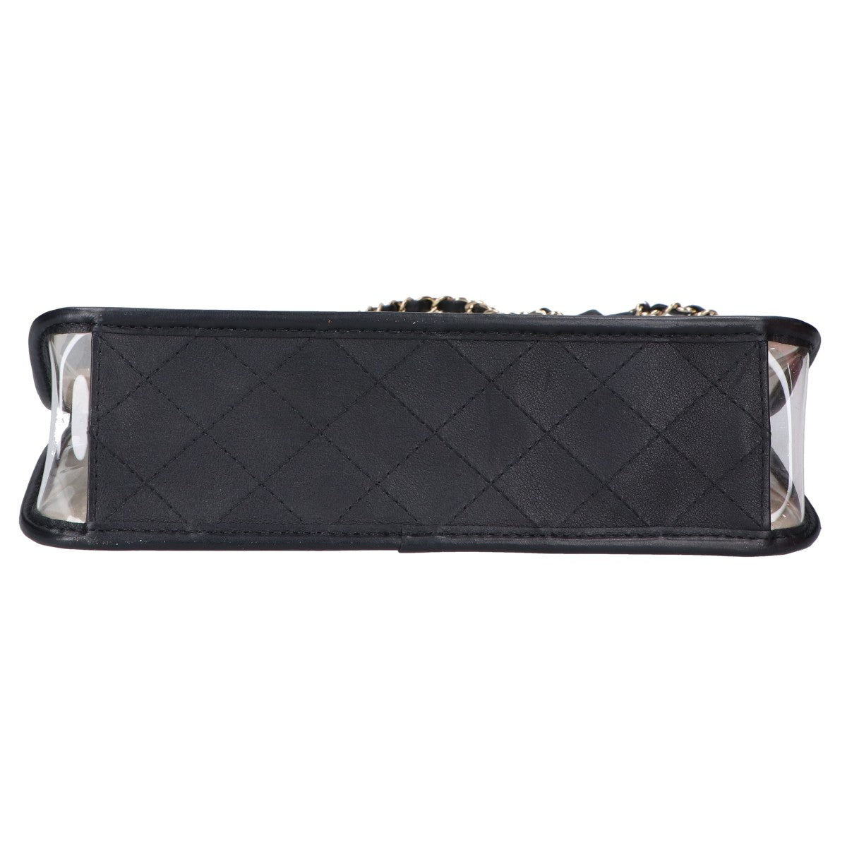 CHANEL シャネル 27番台 AS0639 ココマーク バイザシー サンド クリア チェーン ショルダーバッグ