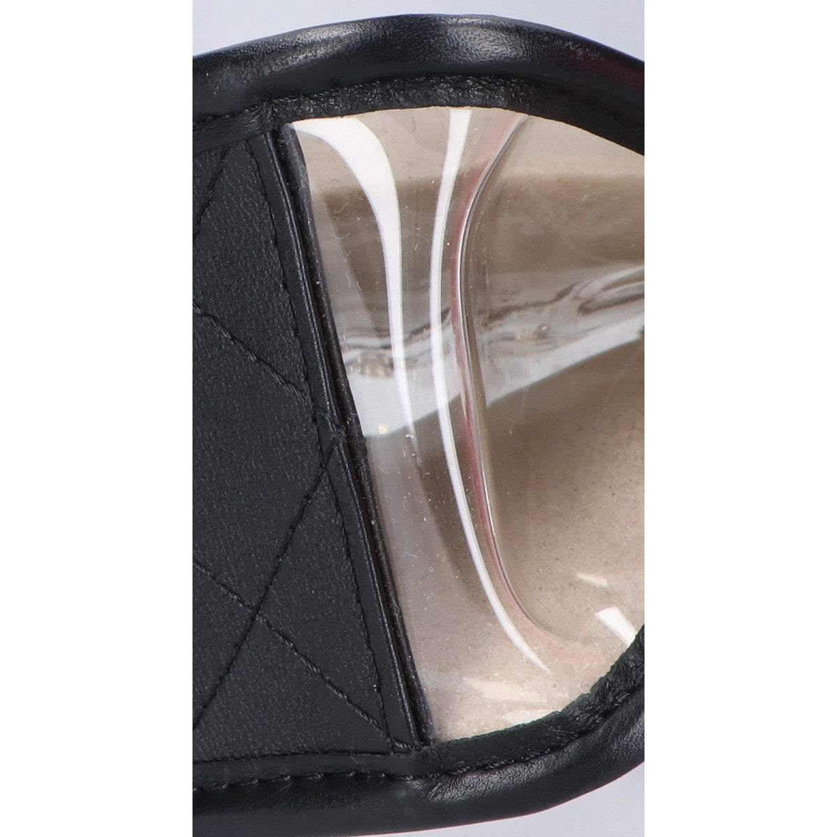 CHANEL シャネル 27番台 AS0639 ココマーク バイザシー サンド クリア チェーン ショルダーバッグ