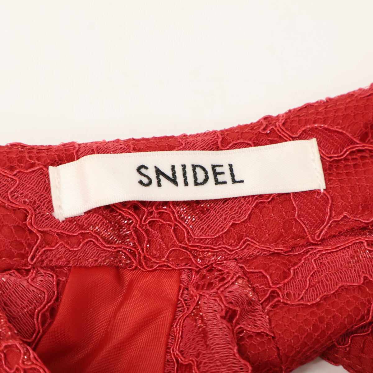 snidel スナイデル 【美品】SWFO234058 バックリボン レース ノースリーブ ロングドレス/ ワンピース 0