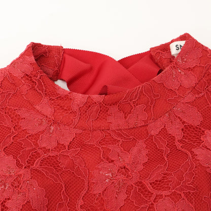 snidel スナイデル 【美品】SWFO234058 バックリボン レース ノースリーブ ロングドレス/ ワンピース 0