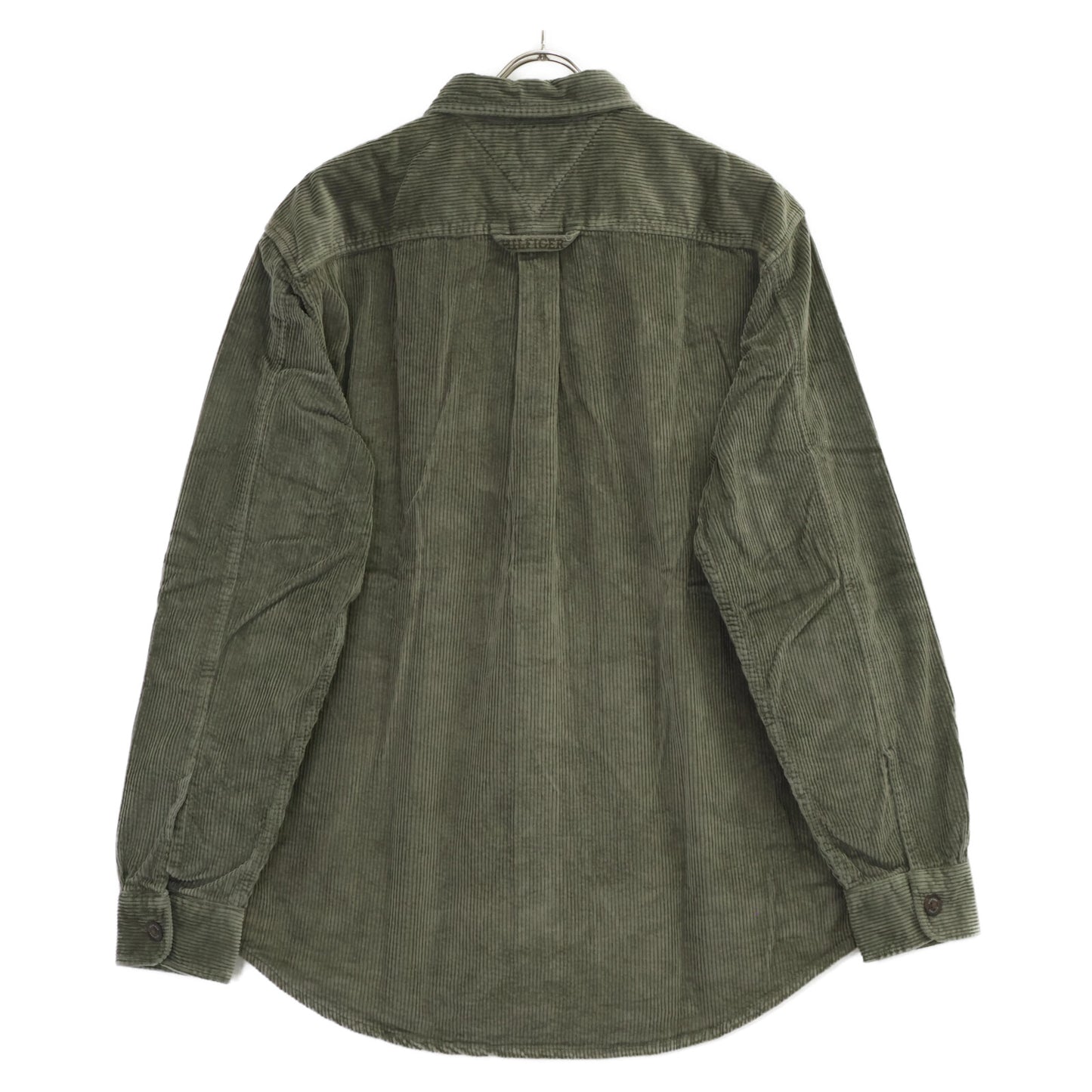 TOMMY HILFIGER トミーヒルフィガー ｸﾞﾘｰﾝ MW36855 ﾘﾗｯｸｽﾌｨｯﾄ ｺｰﾃﾞｨﾛｲｼｬﾂ トップス M