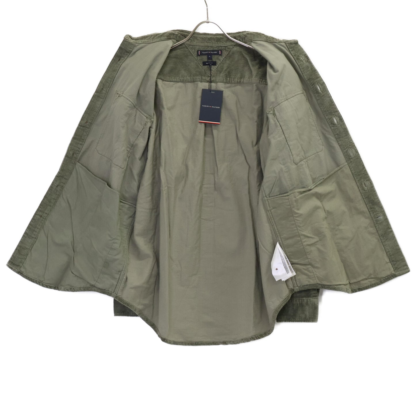 TOMMY HILFIGER トミーヒルフィガー ｸﾞﾘｰﾝ MW36855 ﾘﾗｯｸｽﾌｨｯﾄ ｺｰﾃﾞｨﾛｲｼｬﾂ トップス M