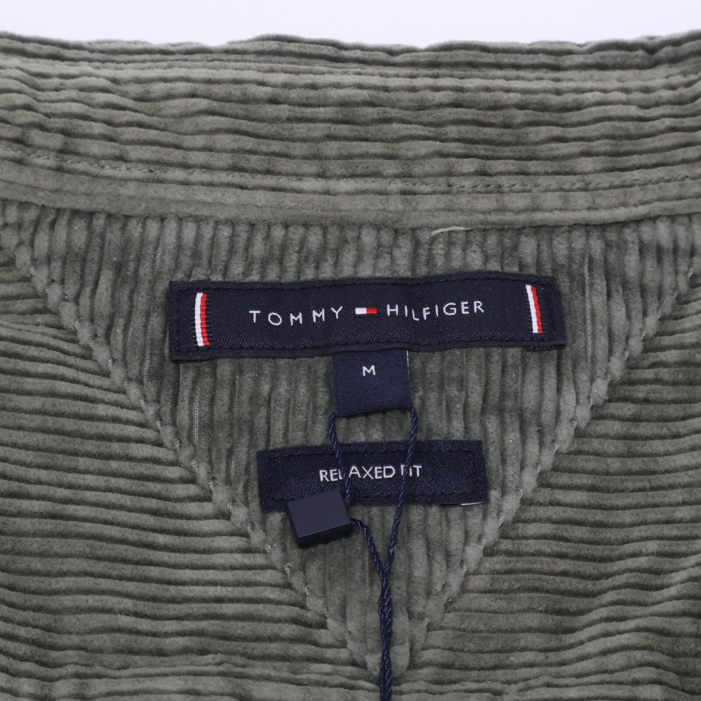 TOMMY HILFIGER トミーヒルフィガー ｸﾞﾘｰﾝ MW36855 ﾘﾗｯｸｽﾌｨｯﾄ ｺｰﾃﾞｨﾛｲｼｬﾂ トップス M