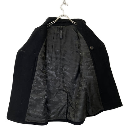 WJK ダブルジェイケイ ブラック 1822 WI77h メルトンウールピーコート コート M