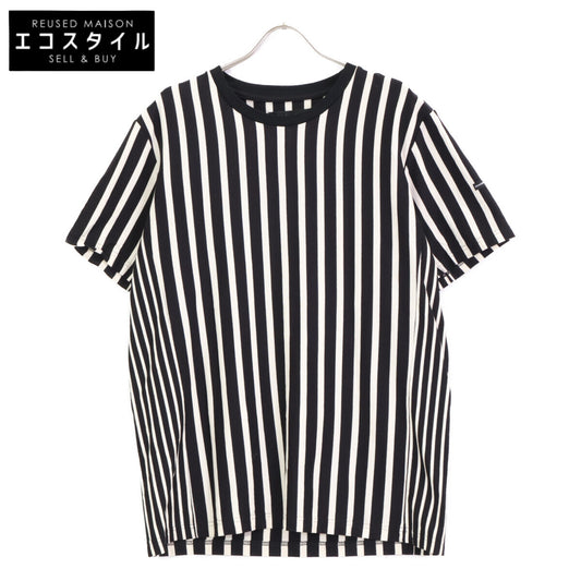 1piu1uguale3 ウノピゥウノウグァーレトレ ﾌﾞﾛｯｸｽﾄﾗｲﾌﾟ MRT309 ｺｯﾄﾝ ｸﾙｰﾈｯｸTｼｬﾂ トップス 4