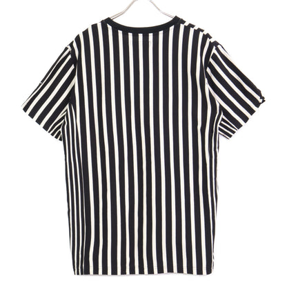 1piu1uguale3 ウノピゥウノウグァーレトレ ﾌﾞﾛｯｸｽﾄﾗｲﾌﾟ MRT309 ｺｯﾄﾝ ｸﾙｰﾈｯｸTｼｬﾂ トップス 4