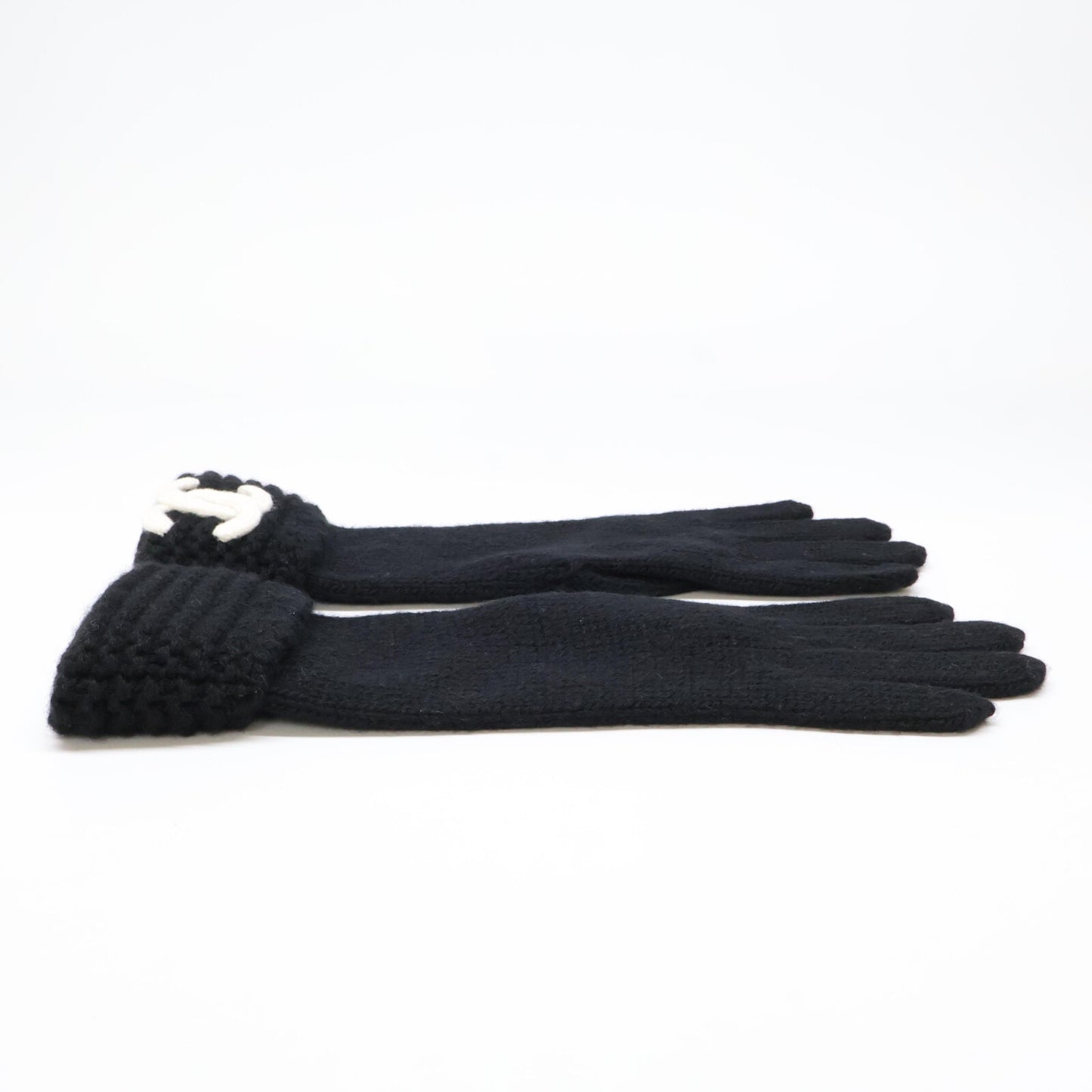 CHANEL シャネル 【新品同様】CCココマーク カシミヤ ニット グローブ