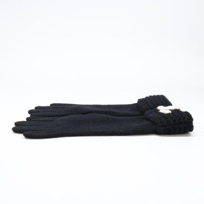 CHANEL シャネル 【新品同様】CCココマーク カシミヤ ニット グローブ