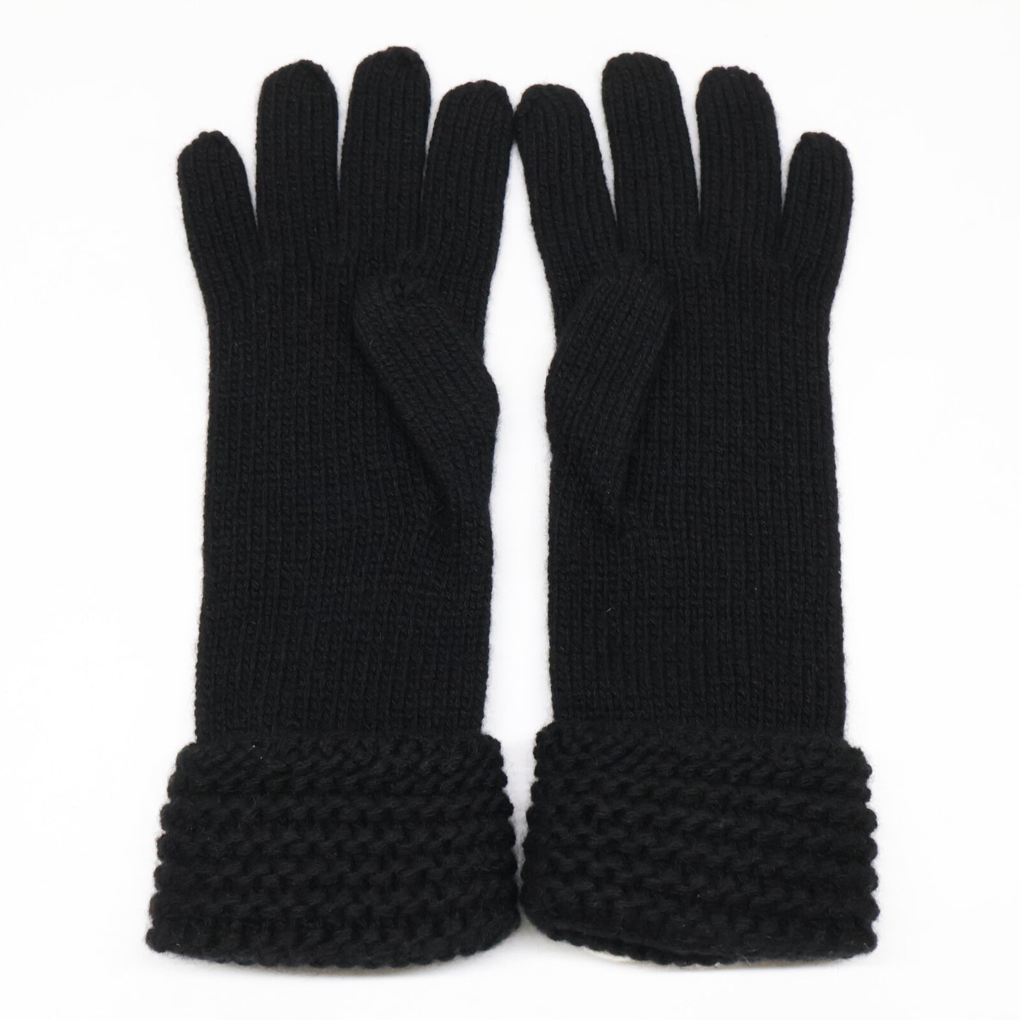 CHANEL シャネル 【新品同様】CCココマーク カシミヤ ニット グローブ