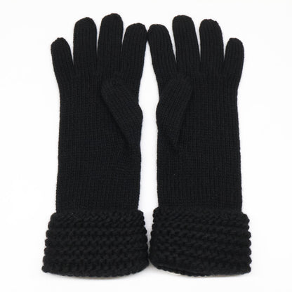 CHANEL シャネル 【新品同様】CCココマーク カシミヤ ニット グローブ