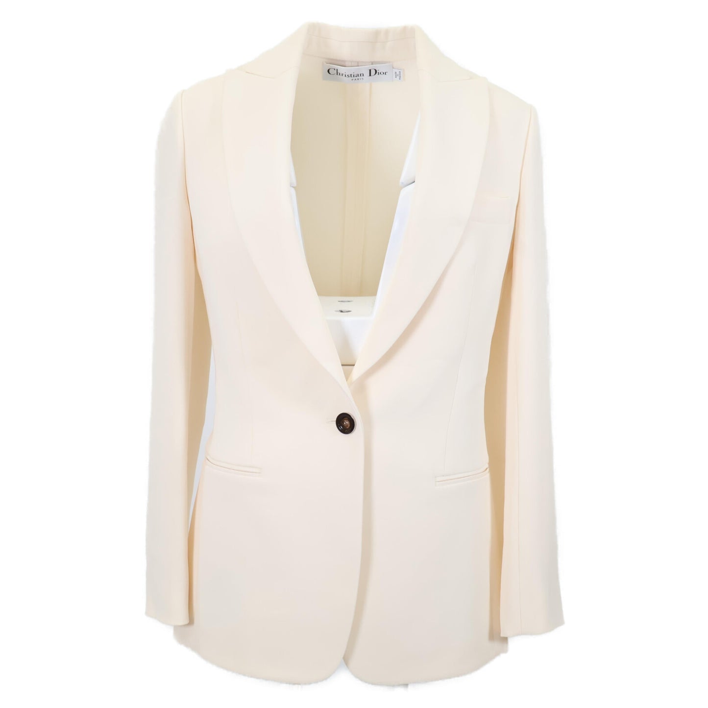 Christian Dior クリスチャンディオール 【美品/国内正規】3C21265A1624 シルク100％ ピークドラペル ジャケット 38
