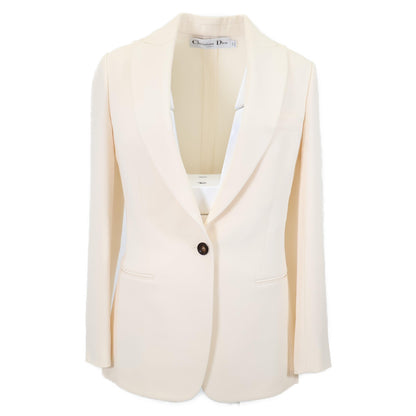 Christian Dior クリスチャンディオール 【美品/国内正規】3C21265A1624 シルク100％ ピークドラペル ジャケット 38