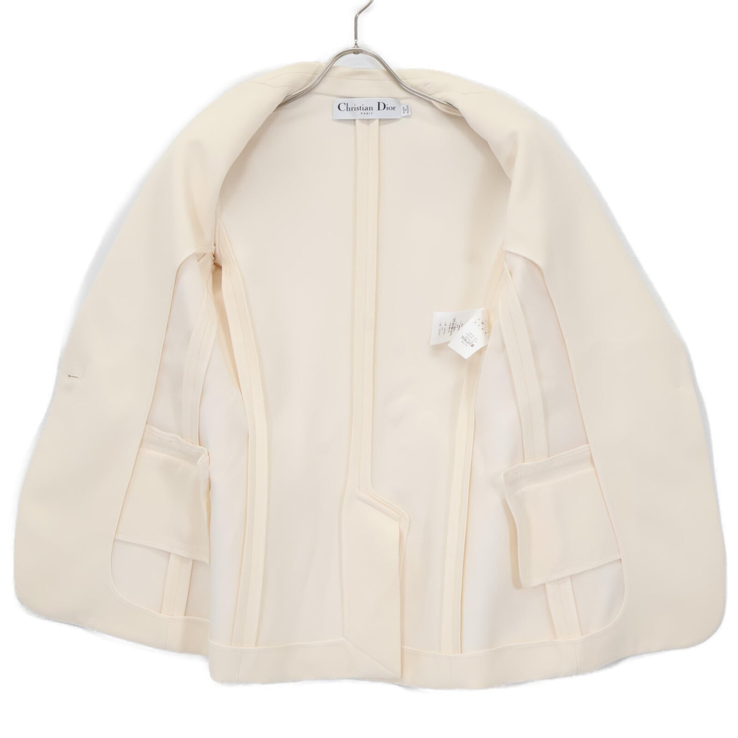 Christian Dior クリスチャンディオール 【美品/国内正規】3C21265A1624 シルク100％ ピークドラペル ジャケット 38