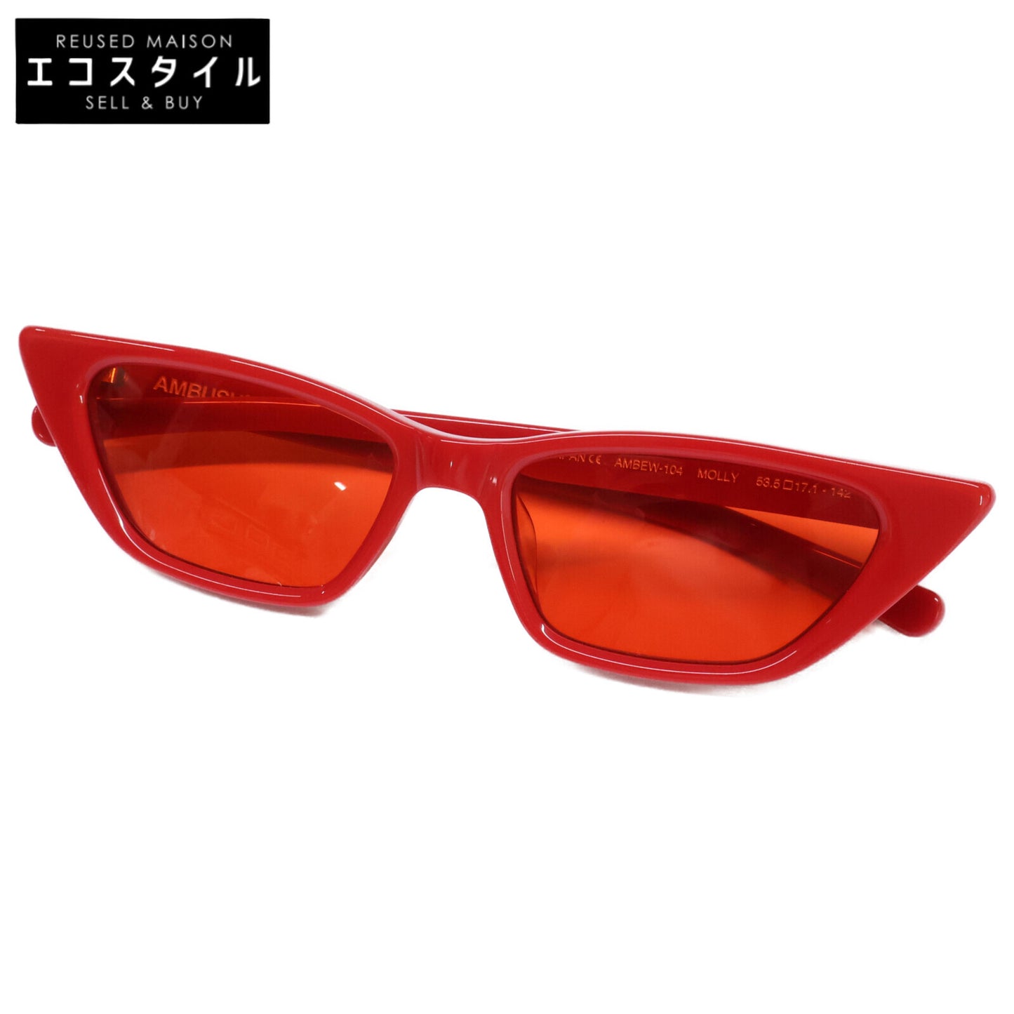 AMBUSH アンブッシュ AMBEW-104 MOLLY キャットアイ サングラス 53.5□17.1-142