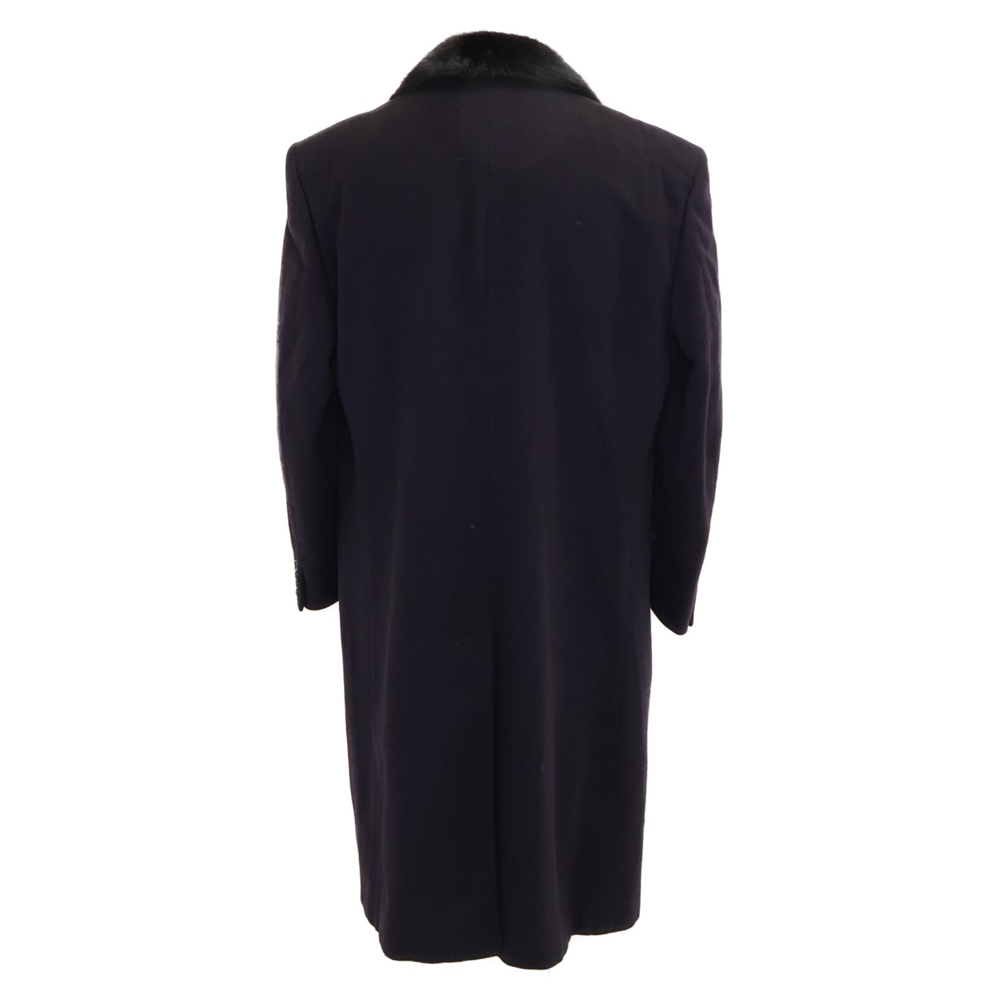 Aquascutum アクアスキュータム 60-70's カシミヤｘミンクファー ロングチェスター コート 42