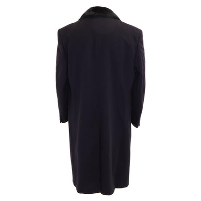 Aquascutum アクアスキュータム 60-70's カシミヤｘミンクファー ロングチェスター コート 42