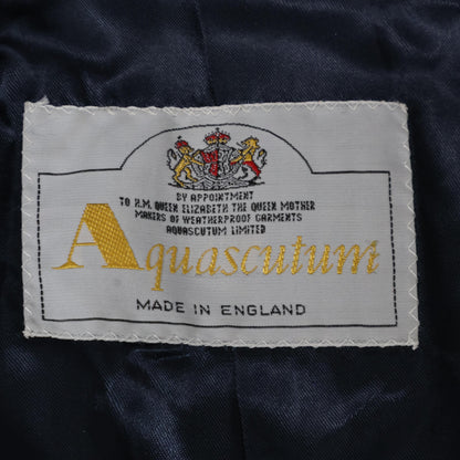 Aquascutum アクアスキュータム 60-70's カシミヤｘミンクファー ロングチェスター コート 42