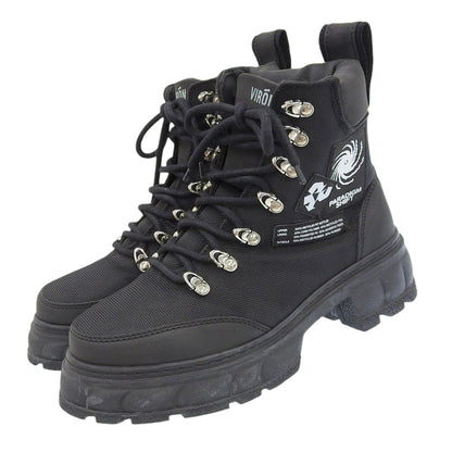 VIRON ヴィロン 美品 レースアップブーツ シューズ メンズ ブラック 41 シューズ 41