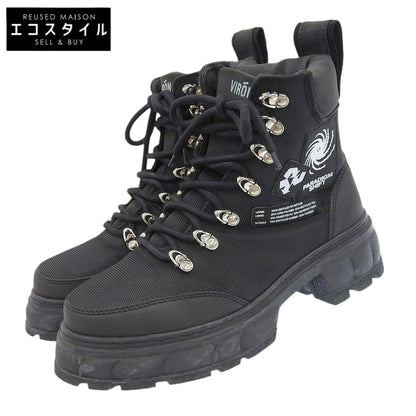 VIRON ヴィロン 美品 レースアップブーツ シューズ メンズ ブラック 41 シューズ 41