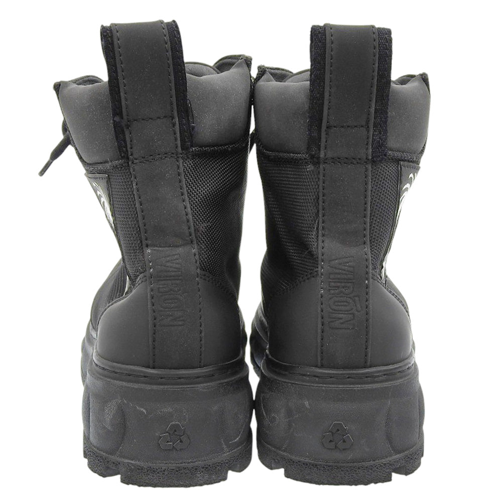 VIRON ヴィロン 美品 レースアップブーツ シューズ メンズ ブラック 41 シューズ 41